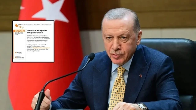 Cumhurbaşkanı Erdoğan'dan 2025-YKS yerleştirme sonuçlarına ilişkin açıklama: Tüm öğrenci kardeşlerime başarılar diliyorum