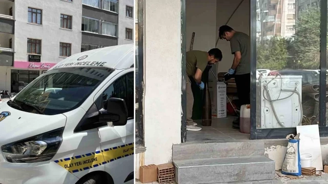 Konya'da bir apartmanda top mermisi bulundu
