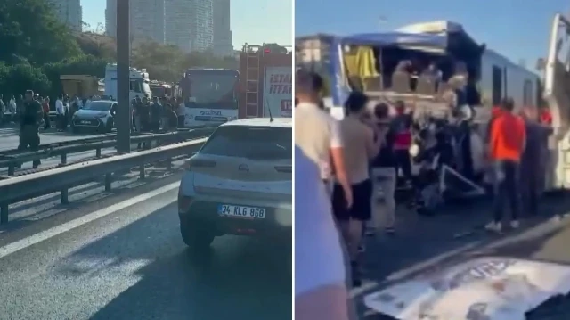 TEM Otoyolu'nda trafiği durduran kaza: Ölü ve yaralılar var