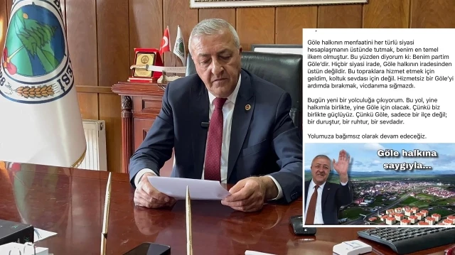 Göle Belediye Başkanı Budak CHP’den istifa etti: Bugün yeni bir yolculuğa çıkıyorum