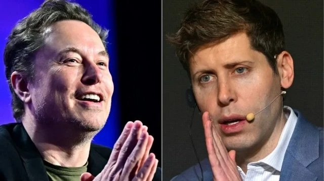 Elon Musk et Sam Altman, PDG d'Open AI.