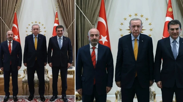 Cumhurbaşkanı Erdoğan, OYAK Heyeti'ni kabul etti