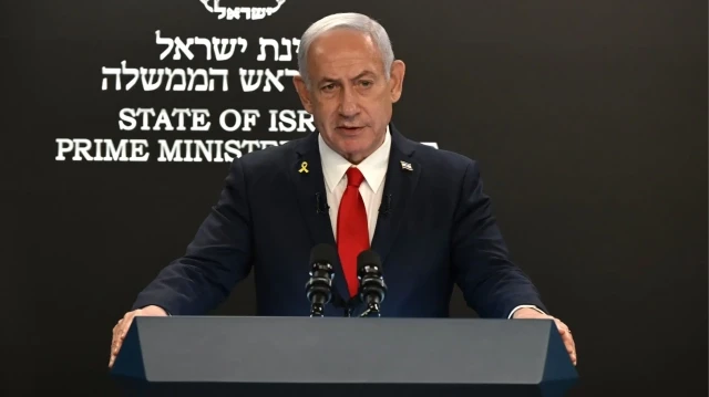 Le Premier ministre génocidaire israélien, Benjamin Netanyahu, le 26 août 2025.