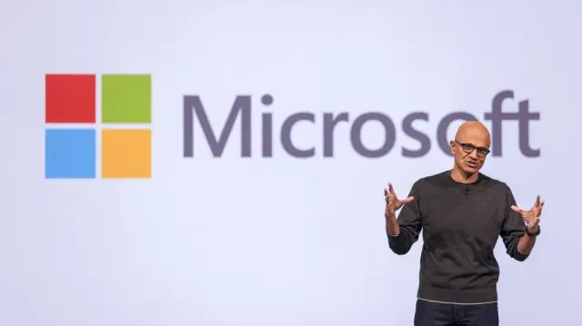 Le président-directeur général de Microsoft, Satya Nadella, s'exprime lors de la conférence Microsoft Build 2025, à Seattle, dans l'État de Washington, le 19 mai 2025.