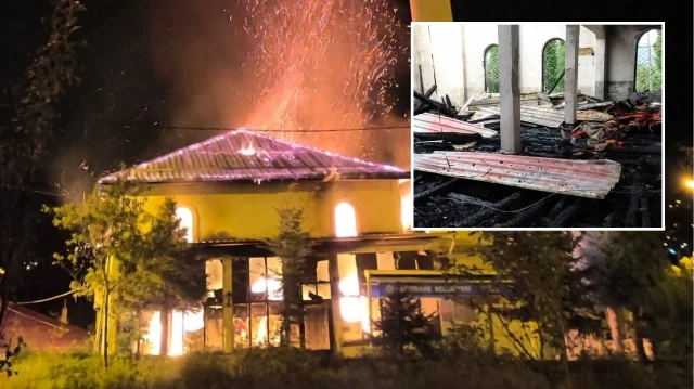Ordu’da 60 yıllık cami küle döndü: 'Devletimizden yeni cami istiyoruz'
