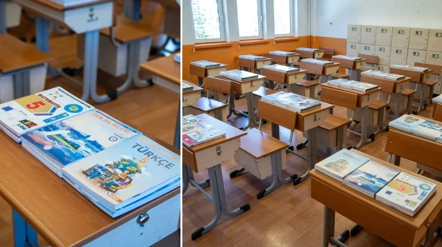 Ücretsiz dağıtılacak ders kitapları okul sıralarındaki yerini aldı
