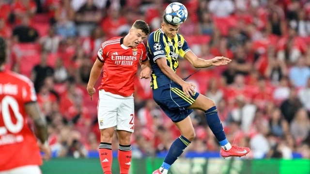 Benfica - Fenerbahçe maçından kare.