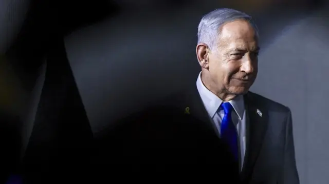 Le Premier ministre israélien Benjamin Netanyahu assiste à la réception organisée par Newsmax à Jérusalem le 13 août 2025 à l'occasion de la fête nationale américaine, connue sous le nom de « Fourth of July ».