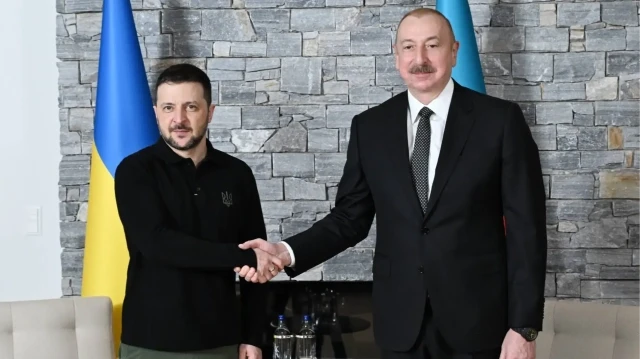 Владимир Зеленский и Ильхам Алиев