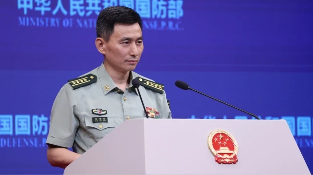 Le porte-parole du ministère chinois de la Défense, le colonel supérieur Zhang Xiaogang.
