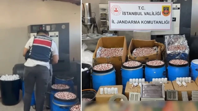 İstanbul'da uyuşturucu operasyonu: Binlerce hap kilolarca ham madde ele geçirildi