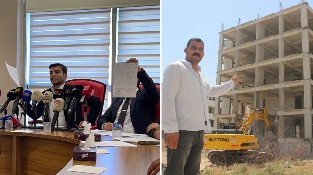 Depremde yıkılan binanın yerine yaptırılan inşaattan 25 karot örneği alındı