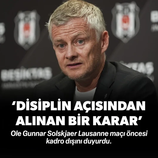 Solskjaer'den kadro dışı açıklaması: "Disiplin açısından böyle bir karar aldık"