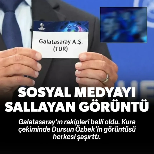 Galatasaray'ın Şampiyonlar Ligi'ndeki rakipleri belli oldu: Kura çekiminde Dursun Özbek'in görüntüsü sosyal medyada olay oldu