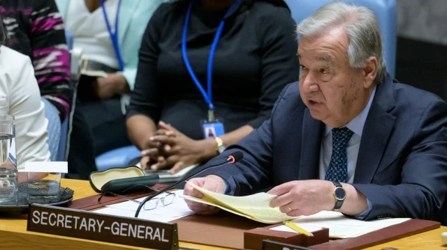 Le Secrétaire Général des Nations Unies, Antonio Guterres, le 28 août 2025.