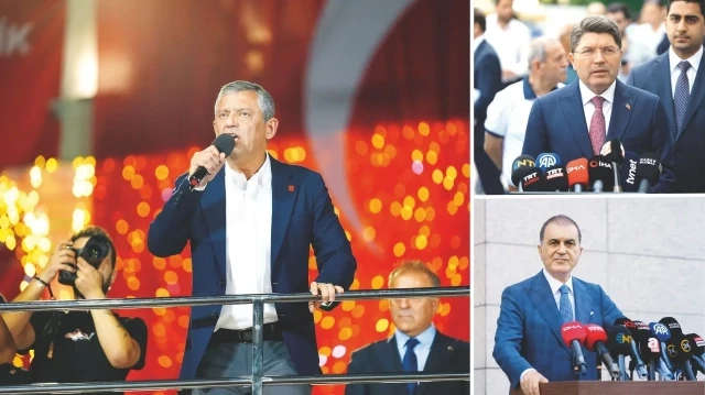 Özgür Özel, Yılmaz Tunç, Ömer Çelik.