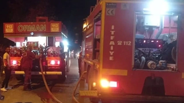 Bölgede soğutma çalışması yapıldı.
