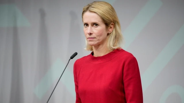 La haute représentante de l'Union européenne pour les affaires étrangères et la politique de sécurité, Kaja Kallas, s'adresse à la presse après une réunion informelle des ministres des Affaires étrangères de l'UE au Forum de Copenhague, au Danemark, le 30 août 2025.