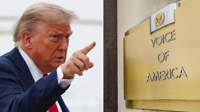 Trump, "Amerika'nın Sesi" (Voice of America-VOA) haber kuruluşundaki gazetecileri işten çıkarmak için harekete geçti.