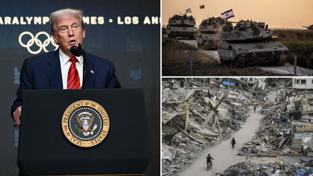 Trump, "İsrail'in Gazze'yi yeniden işgal etme planını destekliyor musunuz?" sorusuna kaçamak cevap verdi.