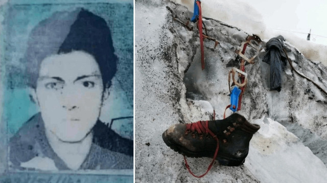 Pakistan'da buzulun erimesiyle 28 yıldır kayıp olan adamın cesedine ulaşıldı.