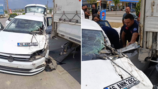 Kaza saat 11.42 sıralarında Bursa-Ankara karayolu üzeri İnegöl girişinde meydana geldi.
