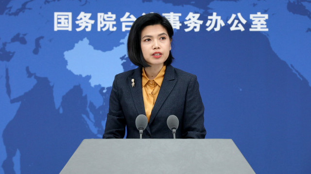 Zhu Fenglian, porte-parole du Bureau chinois des affaires taïwanaises du Conseil des affaires d'État.