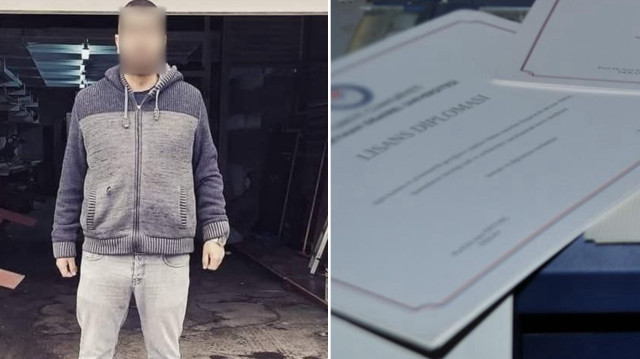 Zanlının üst düzey kişilerin fotoğraflarını kullanarak sahte e imza üretip sisteme girip sahte diploma ürettiği öne sürüldü.