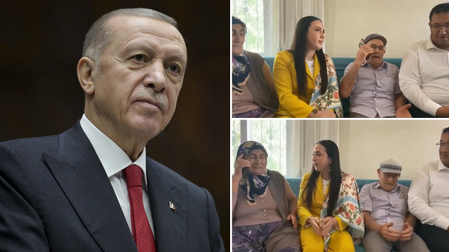 Şehit ailesi, telefonda görüştükleri Cumhurbaşkanı Erdoğan'a hayır dualarında bulundu.