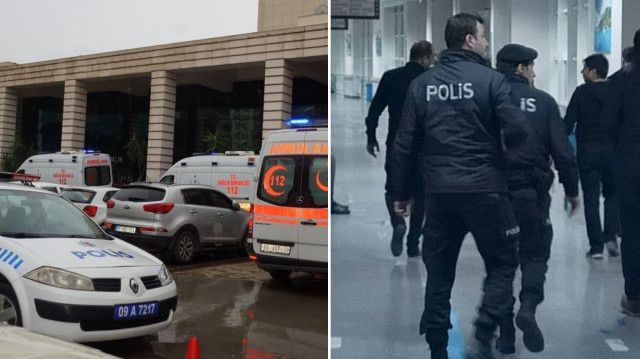 Doğum için gelen kadın, 112 ekiplerinin haber vermesiyle eşini hastaneden uzaklaştırdı.