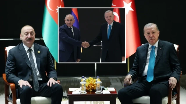 Cumhurbaşkanı Erdoğan, Azerbaycan Cumhurbaşkanı Aliyev ve Ermenistan Başbakanı Paşinyan ile görüştü.