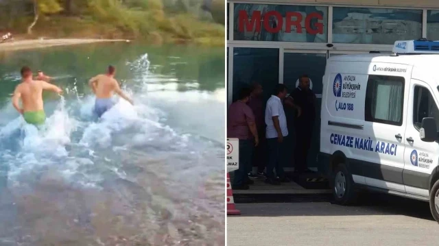 Gencin su üzerinde kalma çabaları, piknik alanındaki vatandaşlarca cep telefonuyla kaydedildi.