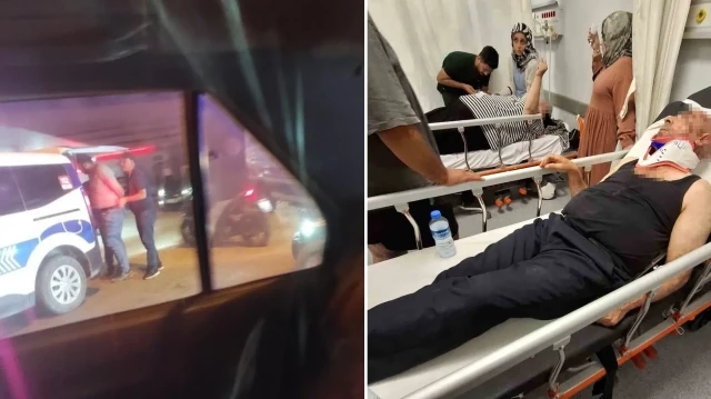 Anne ve babasını darp eden şahıs, araca binip 3 araca çarparak kaçtı.