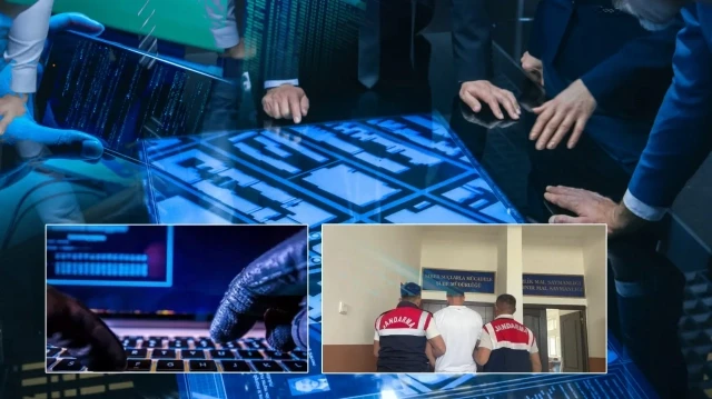 Siber dolandırıcılık örgütü elebaşı Ö.Ş. yakalandı.