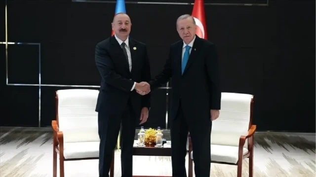 أردوغان يلتقي نظيره الأذربيجاني في تيانجين الصينية