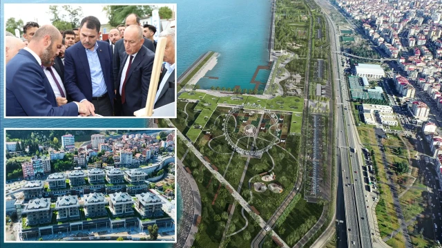Bakan Kurum'a Trabzon'daki Kahramanmaraş Caddesi'nde deprem bölgesi teşekkürü