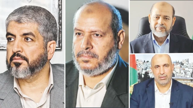 Halid Meşal, Halil El Hayya, Musa Ebu Merzuk, Zaher Cebirin.