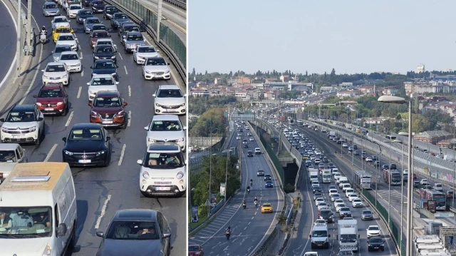 Kentteki trafik yoğunluğu Avrupa Yakası'nda yüzde 56, Anadolu Yakası'nda ise yüzde 72.