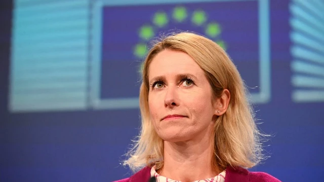 La haute représentante de l'Union européenne et vice-présidente chargée des affaires étrangères et de la politique de sécurité, Kaja Kallas
