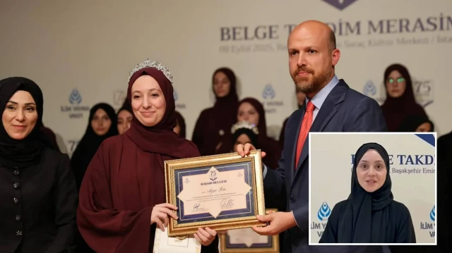 Hafızlar belgelerine kavuştu.