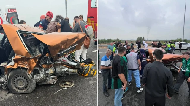 Otoyolda aracın hurdaya döndüğü kazada acı haber: İş insanı ve eşi öldü, 1’i ağır 3 yaralı