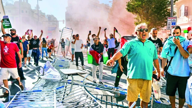 İsrail protestoları bisiklet turnuvasını yarıda kestirdi