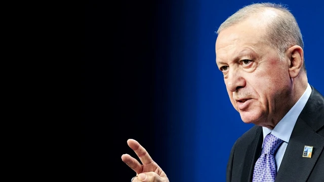 Le président turc Recep Tayyip Erdogan s'exprime lors d'une conférence de presse après le sommet de l'Organisation du traité de l'Atlantique Nord (OTAN) à La Haye, le 25 juin 2025.