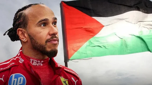 Hamilton, Gazze'de yaşananlara tepki göstererek yardım çağrısında bulundu.