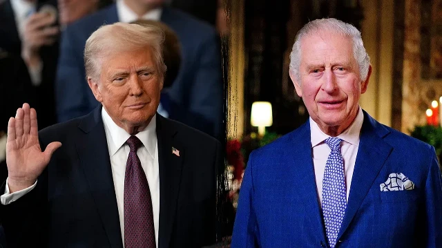 Дональд Трамп и Король Чарльз.