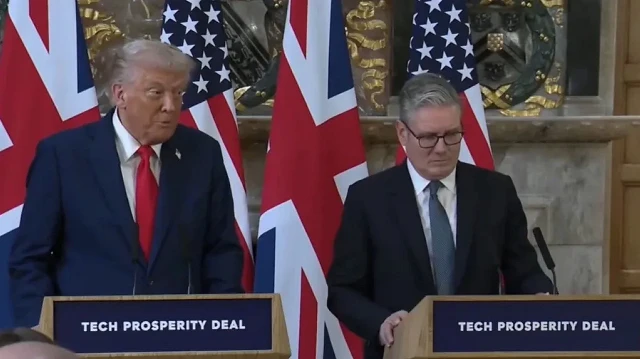 ABD Başkanı Donald Trump, Londra’da İngiltere Başbakanı Keir Starmer ile basın toplantısı düzenledi.