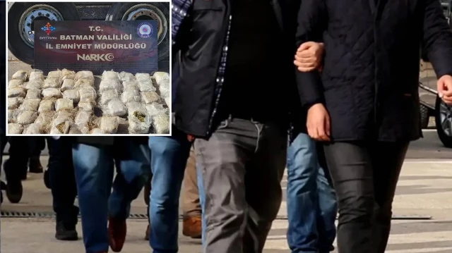 Batman'da uyuşturucu operasyonunda yakalanan 4 şüpheli tutuklandı