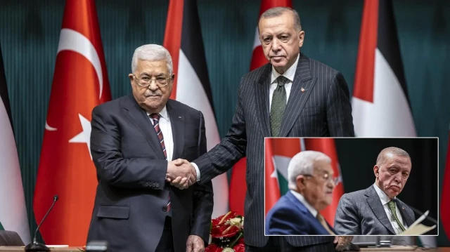 Mahmud Abbas-Recep Tayyip Erdoğan