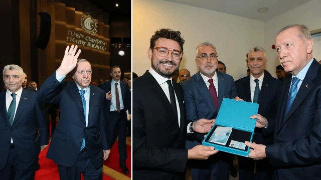 Cumhurbaşkanı Erdoğan İtalyan Şef Danilo Zanna’ya 'Turkuaz Kart' verdi.