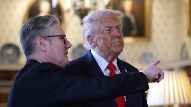 Премьер-министр Великобритании Кир Стармер и президент США Дональд Трамп
